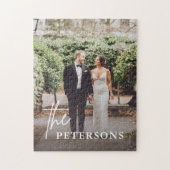 Love Engaged Newlyweds Couple Photo ジグソーパズル (縦)