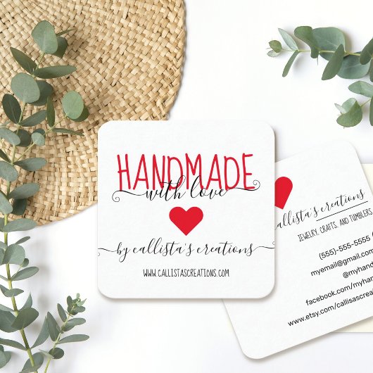 Love Etsy Home Crafter Art Fairで手作り スクエア名刺