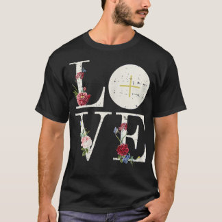 Love Eucharist First Holy Communion Christian Cath Tシャツ
