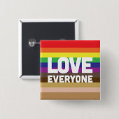 Love Everyoneボタン 缶バッジ (正面&裏面)