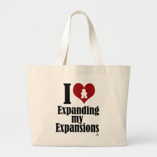 Love Expanding My Expansionsゲームのおもしろいスローガン ラージトートバッグ