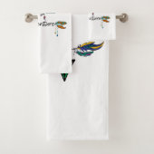 Love Explore Adventure Arrow Tribal Boho Design バスタオルセット (インサイチュ)