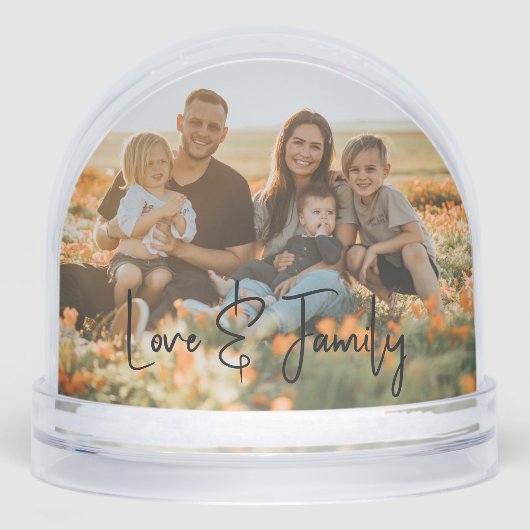 Love & Family Simple Modern Photo Template Custom (正面)