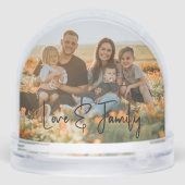 Love & Family Simple Modern Photo Template Custom (裏面)