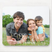 Love family Stylish Elegant Photo Personalized マウスパッド (正面)