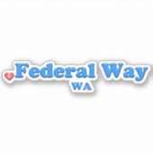 Love Federal Way WA シール (正面)