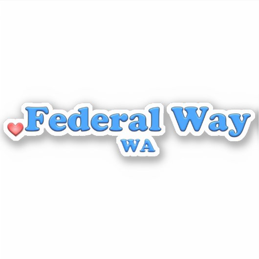 Love Federal Way WA シール (正面)