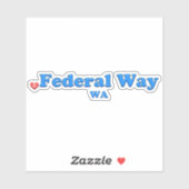 Love Federal Way WA シール (シート)