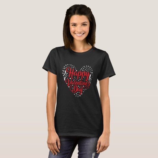 Love Feeling Couple Romantic Happiness Quotes Tシャツ (正面フル)