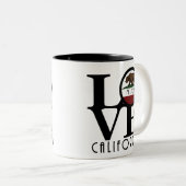 LOVE Felton California 11oz ツートーンマグカップ (正面右)
