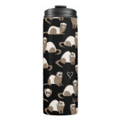 Love Ferrets - Black タンブラー (正面)