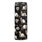 Love Ferrets - Black タンブラー (裏面)