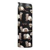 Love Ferrets - Black タンブラー (回転右)