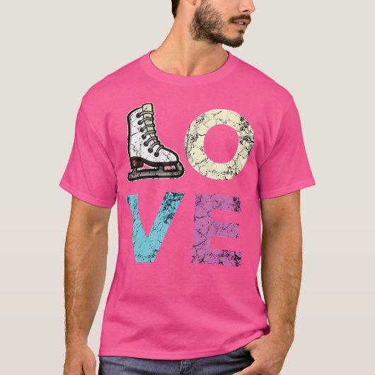 Love Figure Skating For Ice Skating Girls Tシャツ (正面)