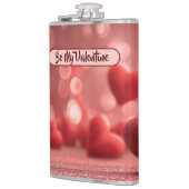 Love-Filled Be My Valentine Vinyl Wrapped Flask フラスク (左)