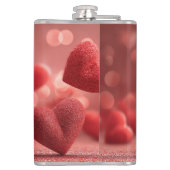 Love-Filled Be My Valentine Vinyl Wrapped Flask フラスク (裏面)