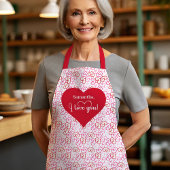Love Filled Kitchen Personalized Valentine Apron エプロン