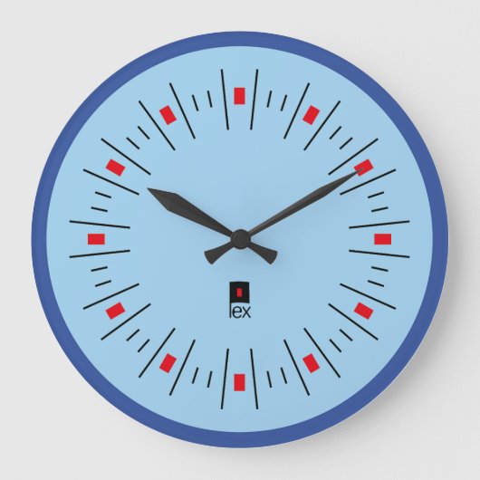 LOVE FIRST SERIES LEX COLORS by Masanser ラージ壁時計 (正面)