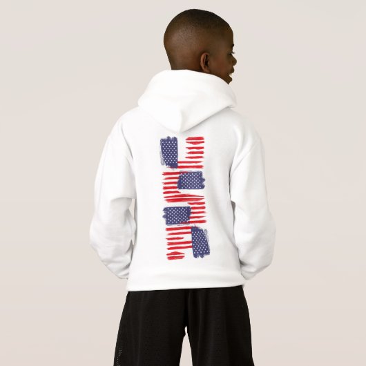 LOVE FLAG USA/EEUU TEXT BRUSH STROKE BY MASANSER P (裏面フル)