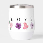 LOVE Floral Butterfly Design Romantic Gift for Her (背面)