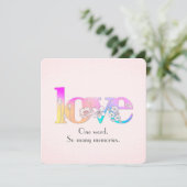 LOVE Floral Design for Wedding Vow Renewal 招待状 (スタンド正面)