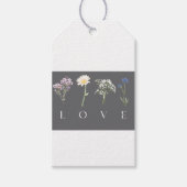 LOVE Floral  – Romantic Botanical Print ギフトタグ (正面)