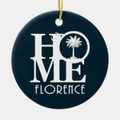 LOVE Florence, South Carolinaセラミックオーナメント セラミックオーナメント (正面)
