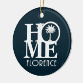 LOVE Florence, South Carolinaセラミックオーナメント セラミックオーナメント (左)