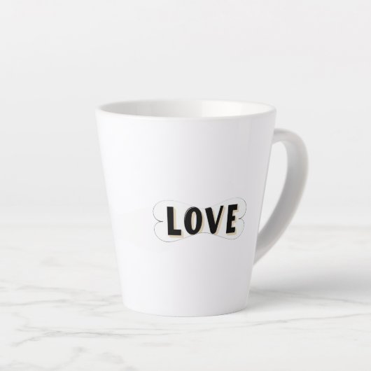 Love Flow カフェラテマグ (右アングル)