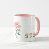 Love, Flowers and Kitten Beautiful Mug マグカップ (正面右)