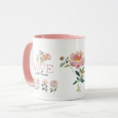 Love, Flowers and Kitten Beautiful Mug マグカップ (正面左)