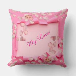 Love Flowers Throw Pillow クッション