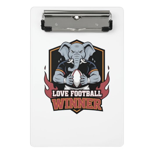 love football  ミニクリップボード (正面)