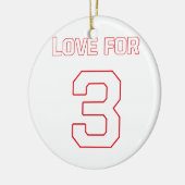 LOVE FOR 3 セラミックオーナメント (左)