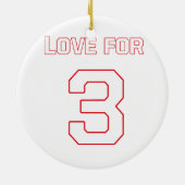 LOVE FOR 3 セラミックオーナメント (裏面)