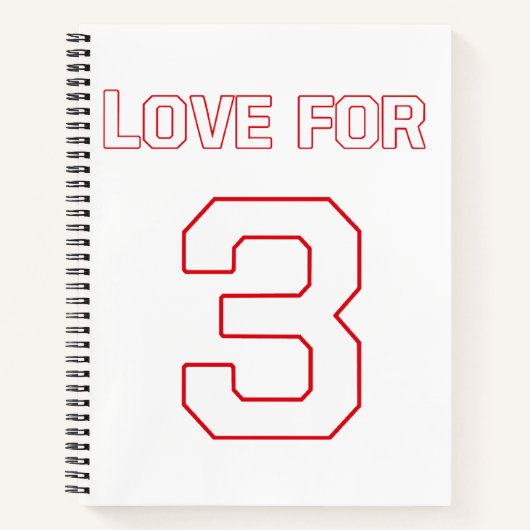 LOVE FOR 3 ノートブック (正面)