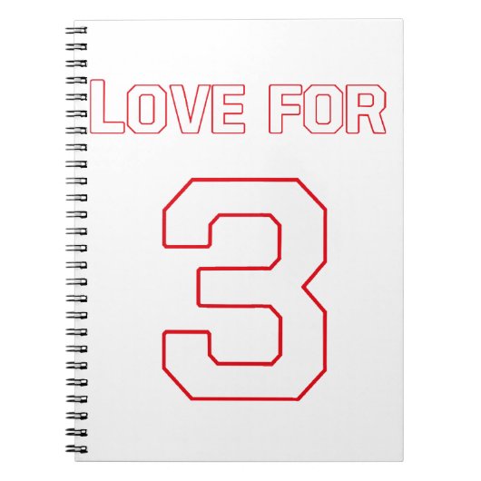 LOVE FOR 3 ノートブック (正面)