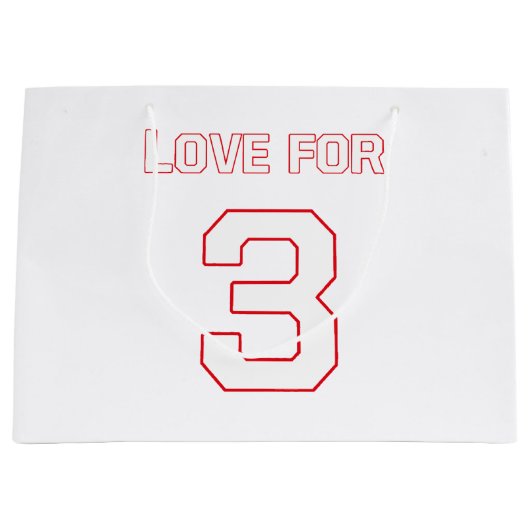 LOVE FOR 3 ラージペーパーバッグ (正面)