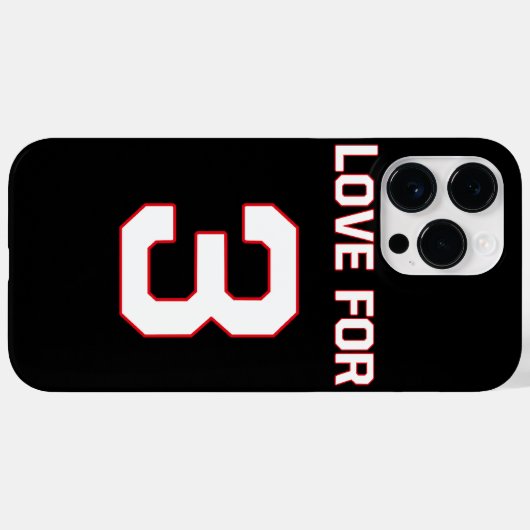 LOVE FOR 3 Case-Mate iPhoneケース (裏面 (横))