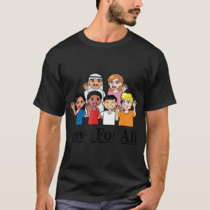 Love For All – 多文化共生Race Unity Diversity T Tシャツ