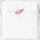 Love For Brooklynステッカー ラウンドシール (バッグ)