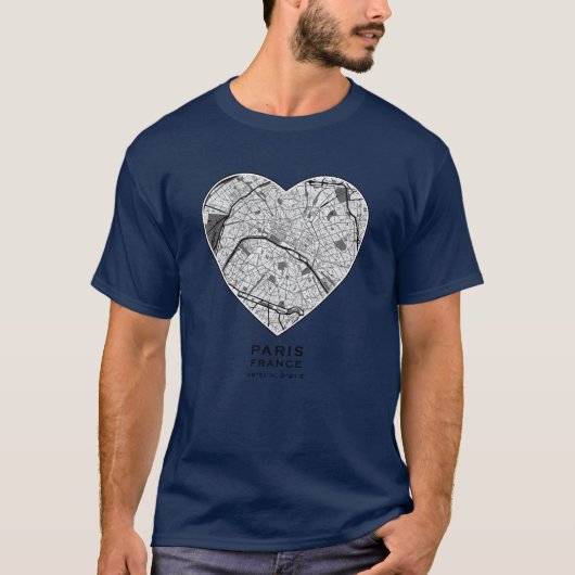 Love for Paris girl Tシャツ (正面)