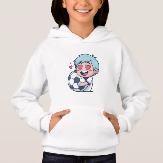 Love for soccer kawaii anime design (正面)
