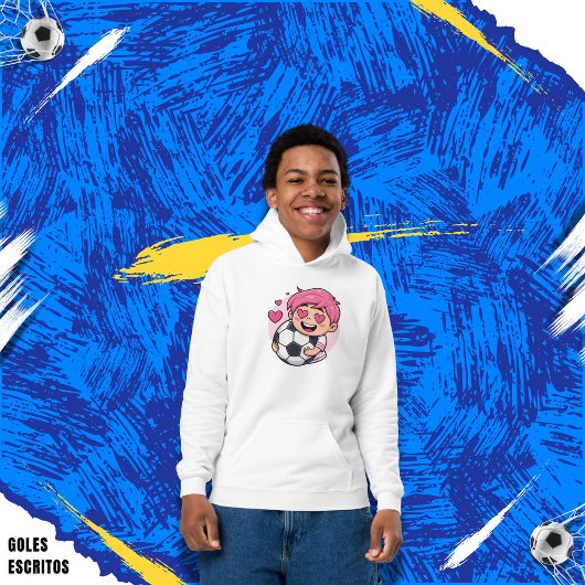Love for soccer kawaii anime design