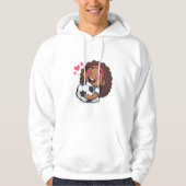 Love for soccer kawaii anime design パーカ (正面)