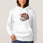 Love for soccer kawaii anime design パーカ (正面)