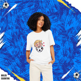 Love for soccer kawaii anime design tシャツ
