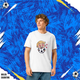 Love for soccer kawaii anime design tシャツ