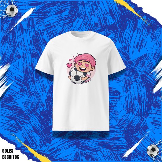 Love for soccer kawaii anime design tシャツ