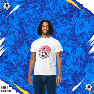 Love for soccer kawaii anime design tシャツ